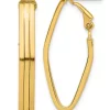 Wholesale 🧨 14K Yellow Gold Polished Omega Back Hoop Earrings by Belk & Co. 🥰