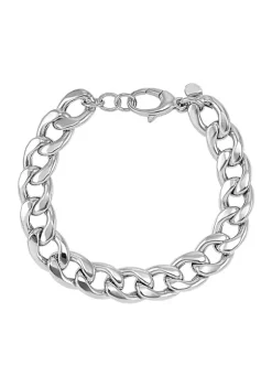 Brand new ❤️ Curb Chain Bracelet In Sterling Silver by Belk & Co. 🛒