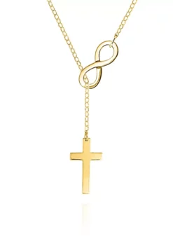 Promo โค๏ธ 10k Yellow Gold Infinity Cross Pendant by Belk & Co. ๐คฉ