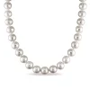 Brand new 🧨 9.5-10.5 Millimeter Cultured Freshwater Pearl Strand Necklace with 14k White Gold and Diamond Clasp by Belk & Co. ⌛