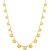 Best Sale 👍 Beaded Tincup Necklace in 10k Yellow Gold by Belk & Co. 🎉