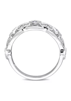 New ๐งจ 1/8 ct. t.w. Sapphire and 1/8 ct. t.w. Diamond Vintage Ring in 10K White Gold by Belk & Co. โ๏ธ 8 New ๐งจ 1/8 ct. t.w. Sapphire and 1/8 ct. t.w. Diamond Vintage Ring in 10K White Gold by Belk & Co. โ๏ธ -DealsBelk & Co. Store Belk 27844