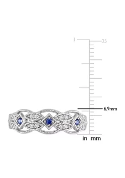 New ๐งจ 1/8 ct. t.w. Sapphire and 1/8 ct. t.w. Diamond Vintage Ring in 10K White Gold by Belk & Co. โ๏ธ 9 New ๐งจ 1/8 ct. t.w. Sapphire and 1/8 ct. t.w. Diamond Vintage Ring in 10K White Gold by Belk & Co. โ๏ธ -DealsBelk & Co. Store Belk 27845