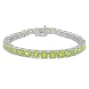 Wholesale 💯 19.6 CT TGW Peridot Tennis Bracelet in Sterling Silver by Belk & Co. ⭐