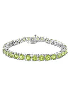 Wholesale 💯 19.6 CT TGW Peridot Tennis Bracelet in Sterling Silver by Belk & Co. ⭐