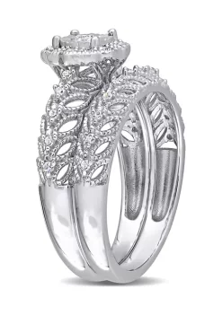 Best deal ๐ฅ 1/4 CT TW Diamond Octagon Halo Bridal Ring Set in Sterling Silver by Belk & Co. โ 8 Best deal ๐ฅ 1/4 CT TW Diamond Octagon Halo Bridal Ring Set in Sterling Silver by Belk & Co. โ -DealsBelk & Co. Store Belk 27877