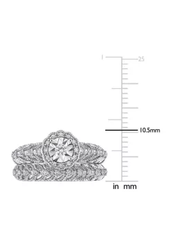 Best deal ๐ฅ 1/4 CT TW Diamond Octagon Halo Bridal Ring Set in Sterling Silver by Belk & Co. โ 9 Best deal ๐ฅ 1/4 CT TW Diamond Octagon Halo Bridal Ring Set in Sterling Silver by Belk & Co. โ -DealsBelk & Co. Store Belk 27878