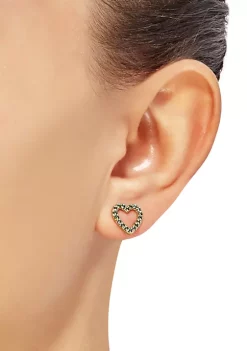 Best reviews of 🧨 3/8 ct. t.w. Lab Created Ruby Heart Earrings in 10K Gold by Belk & Co. ⌛ -DealsBelk & Co. Store Belk 27883
