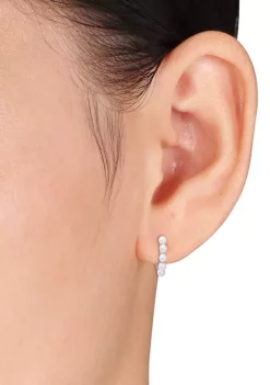 Flash Sale ✨ 2-2.5mm Cultured Freshwater Pearl Mini Hoop Earrings in 10k White Gold by Belk & Co. 🛒 -DealsBelk & Co. Store Belk 27887