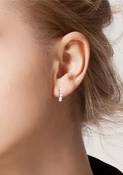 Flash Sale ✨ 2-2.5mm Cultured Freshwater Pearl Mini Hoop Earrings in 10k White Gold by Belk & Co. 🛒 -DealsBelk & Co. Store Belk 27889