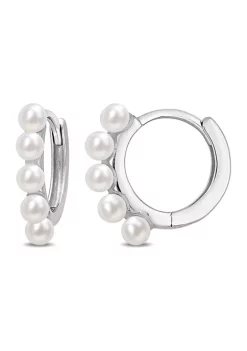 Flash Sale ✨ 2-2.5mm Cultured Freshwater Pearl Mini Hoop Earrings in 10k White Gold by Belk & Co. 🛒 -DealsBelk & Co. Store Belk 27890