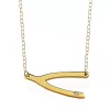 Buy 🛒 14k Yellow Gold Wishbone Necklace by Belk & Co. ⭐