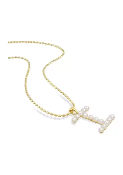 Best reviews of 🔥 3.5-4mm Freshwater Cultured Pearl ""I"" Initial Pendant with Chain in Yellow Plated Sterling Silver by Belk & Co. 🔥 -DealsBelk & Co. Store Belk 27929