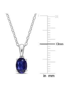Brand new 🔔 1.27 ct. t.g.w. Created Blue Sapphire Solitaire Pendant with Chain in Sterling Silver by Belk & Co. ⌛ 8 Brand new 🔔 1.27 ct. t.g.w. Created Blue Sapphire Solitaire Pendant with Chain in Sterling Silver by Belk & Co. ⌛ -DealsBelk & Co. Store Belk 27935