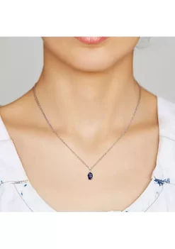 Brand new 🔔 1.27 ct. t.g.w. Created Blue Sapphire Solitaire Pendant with Chain in Sterling Silver by Belk & Co. ⌛ 10 Brand new 🔔 1.27 ct. t.g.w. Created Blue Sapphire Solitaire Pendant with Chain in Sterling Silver by Belk & Co. ⌛ -DealsBelk & Co. Store Belk 27937