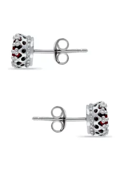 Coupon ✨ 1-1/2 ct. 6MM Round Garnet Crown Stud Earrings, Sterling Silver by Belk & Co. 🔔 -DealsBelk & Co. Store Belk 27942