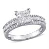 Discount 🔔 1 ct. t.w. Diamond Princess-Cut Engagement Ring in 10k White Gold by Belk & Co. ✔️