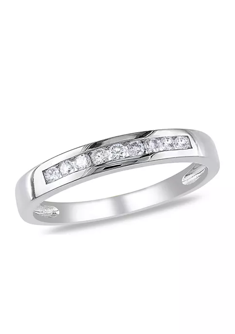 Promo 🤩 1/5 ct. t.w. Diamond Eternity Band in 10K White Gold by Belk & Co. ✔️ 1 Promo 🤩 1/5 ct. t.w. Diamond Eternity Band in 10K White Gold by Belk & Co. ✔️