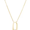 New 👏 6 Millimeter Round White Pearl Dangle Necklace in 10K Yellow Gold by Belk & Co. ✨