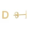 Deals 🌟 14KY Yellow Gold Initial-D Post Earring by Belk & Co. ❤️