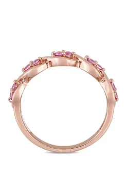 Best deal ⌛ 1/4 ct. t.w. Pink Sapphire Stackable Infinity Anniversary Ring in 14K Rose Gold by Belk & Co. 💯 -DealsBelk & Co. Store Belk 28107