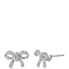 Hot Sale 🧨 1/10 ct. t.w. Diamond Accent Bow Stud Earrings in 10k White Gold by Belk & Co. 🌟