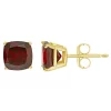 Wholesale ✨ 14K Yellow Gold 6mm Cushion Garnet Stud Earrings by Belk & Co. 💯