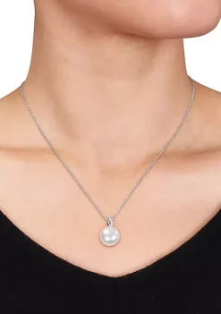 Best Pirce ๐ Sterling Silver White Cultured Freshwater Pearl and Diamond Pendant by Belk & Co. ๐ 4 Best Pirce ๐ Sterling Silver White Cultured Freshwater Pearl and Diamond Pendant by Belk & Co. ๐ -DealsBelk & Co. Store Belk 28156