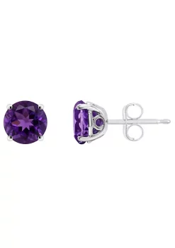 Deals 🛒 Sterling Silver 6mm Round Amethyst Stud Earrings by Belk & Co. 😉 -DealsBelk & Co. Store Belk 28161