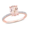 Best deal 🛒 1.68 ct. t.w. Morganite and Diamond Accent Ring in 10k Rose Gold by Belk & Co. 🔔