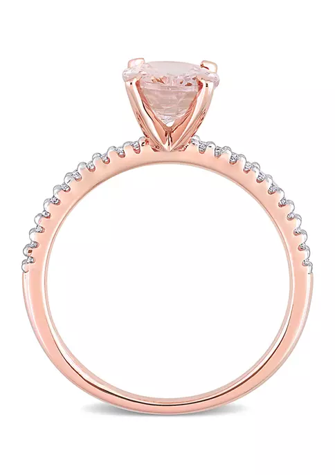 Best deal ๐ 1.68 ct. t.w. Morganite and Diamond Accent Ring in 10k Rose Gold by Belk & Co. ๐ 3 Best deal ๐ 1.68 ct. t.w. Morganite and Diamond Accent Ring in 10k Rose Gold by Belk & Co. ๐ - Image 3