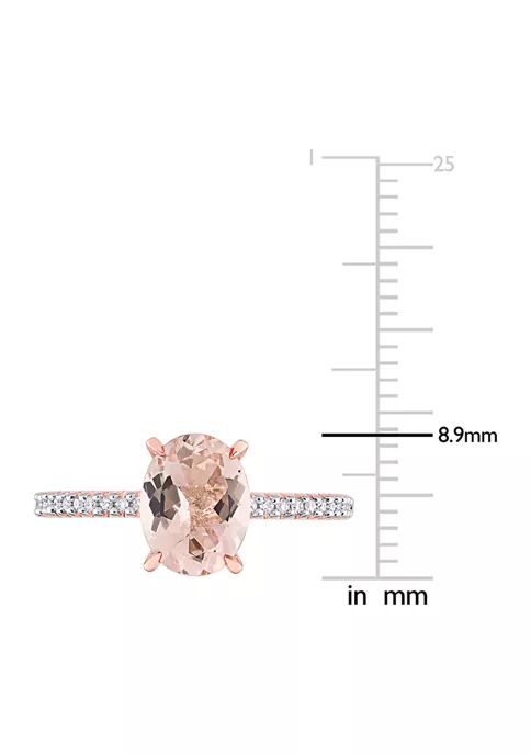 Best deal ๐ 1.68 ct. t.w. Morganite and Diamond Accent Ring in 10k Rose Gold by Belk & Co. ๐ 4 Best deal ๐ 1.68 ct. t.w. Morganite and Diamond Accent Ring in 10k Rose Gold by Belk & Co. ๐ - Image 4