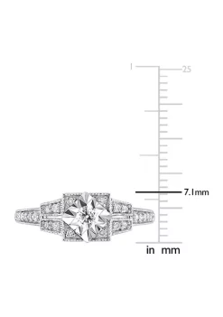 Flash Sale 🎁 1/4 CT TW Diamond Vintage Ring in Sterling Silver by Belk & Co. 🔥 -DealsBelk & Co. Store Belk 28199