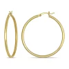 Promo 😀 40 Millimeter Hoop Earrings in 10k Yellow Gold by Belk & Co. 🌟