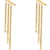 Buy 💯 10K Yellow Gold Curve Top with Graduated Rope Tube Earrings by Belk & Co. 💯