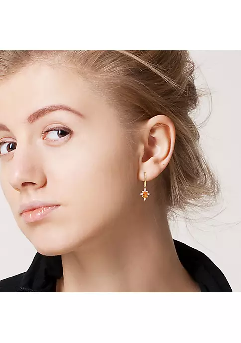 Hot Sale ๐คฉ 1.72 ct. t.g.w. Madeira Citrine and White Topaz Drop Earrings in 18K Yellow Gold Plated Sterling Silver by Belk & Co. ๐ฏ 4 Hot Sale ๐คฉ 1.72 ct. t.g.w. Madeira Citrine and White Topaz Drop Earrings in 18K Yellow Gold Plated Sterling Silver by Belk & Co. ๐ฏ - Image 4