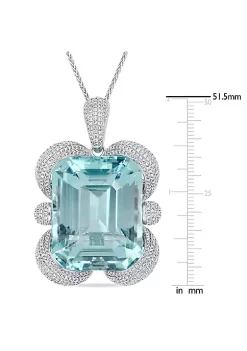 Top 10 🎁 125 ct. t.g.w. Sky Blue Topaz and 4.49 ct. t.w. Diamond Pendant with Chain in 14K White Gold by Belk & Co. ⭐ 7 Top 10 🎁 125 ct. t.g.w. Sky Blue Topaz and 4.49 ct. t.w. Diamond Pendant with Chain in 14K White Gold by Belk & Co. ⭐ -DealsBelk & Co. Store Belk 28266