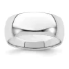 Coupon 👏 Sterling Silver Rhodium-Plated Half-Round Band by Belk & Co. 👏