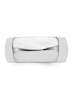 Coupon 👏 Sterling Silver Rhodium-Plated Half-Round Band by Belk & Co. 👏 -DealsBelk & Co. Store Belk 28285