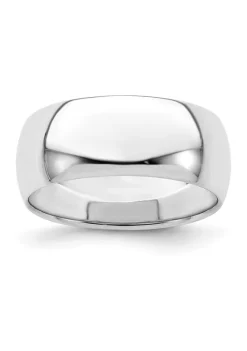 Coupon 👏 Sterling Silver Rhodium-Plated Half-Round Band by Belk & Co. 👏 -DealsBelk & Co. Store Belk 28286