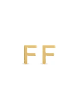 Flash Sale 😍 14KY Yellow Gold Initial-F Post Earring by Belk & Co. 👏 -DealsBelk & Co. Store Belk 28291