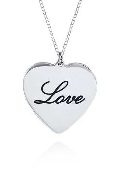 Top 10 💯 Sterling Silver Love Heart Pendant by Belk & Co. 🔥