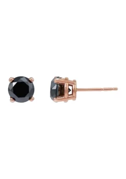 Best Pirce 💯 2 ct. t.w. Black Diamond Earrings in 14K Rose Gold by Belk & Co. 🎉 -DealsBelk & Co. Store Belk 2830