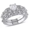 Cheapest 🎉 1.25 ct. t.w. Diamond Infinity Vintage Bridal Set in 10k White Gold by Belk & Co. 👍
