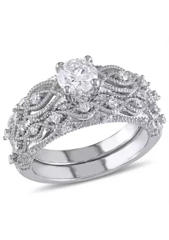 Cheapest 🎉 1.25 ct. t.w. Diamond Infinity Vintage Bridal Set in 10k White Gold by Belk & Co. 👍 -DealsBelk & Co. Store Belk 28306
