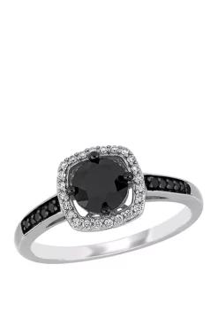 Best deal ⌛ 1.14 ct. t.w. Black and White Diamond Halo Engagement Ring in 14K White Gold by Belk & Co. ✨ 9 Best deal ⌛ 1.14 ct. t.w. Black and White Diamond Halo Engagement Ring in 14K White Gold by Belk & Co. ✨ -DealsBelk & Co. Store Belk 28319