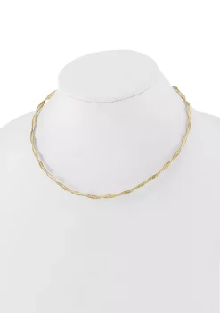 Cheap ✔️ 14K Yellow Gold Polished Twisted Stretch Necklace by Belk & Co. 😉 -DealsBelk & Co. Store Belk 28329