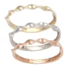 Outlet 😍 3 Twisted Stackable Band in 10 Sterling Silver by Belk & Co. 😉