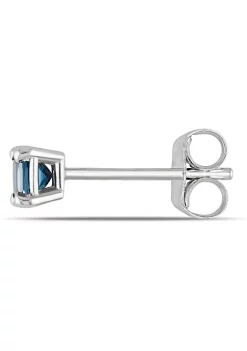 Budget 🥰 1/4 ct. t.w. Blue Princess Cut Diamond Stud Earrings in 14K White Gold by Belk & Co. ❤️ 8 Budget 🥰 1/4 ct. t.w. Blue Princess Cut Diamond Stud Earrings in 14K White Gold by Belk & Co. ❤️ -DealsBelk & Co. Store Belk 28349
