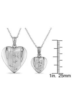 Best reviews of 💯 Heart Locket Pendant with Chain Set in Sterling Silver by Belk & Co. 🎉 -DealsBelk & Co. Store Belk 28368